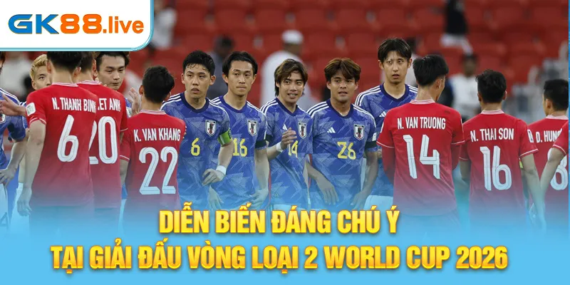 Diễn biến đáng chú ý tại giải đấu vòng loại 2 World Cup 2026